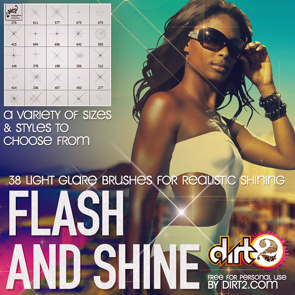 38 flash sparkle and shine brushes
