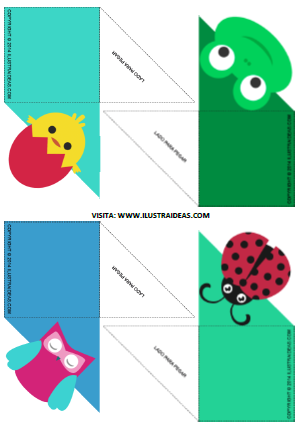 Separadores de libros origami de animales para descargar Separadores prev