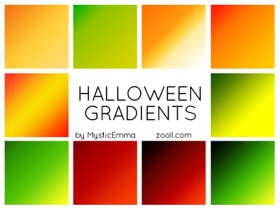 Halloween Gradients Preview