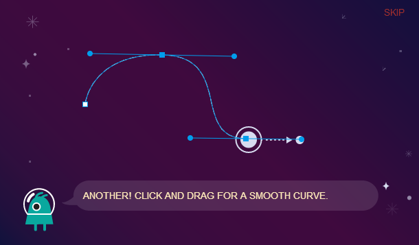 Juegos de aprendizaje para Illustrator juego de herramienta pluma02-a
