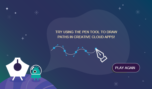 Juegos de aprendizaje para Illustrator juego de herramienta pluma04