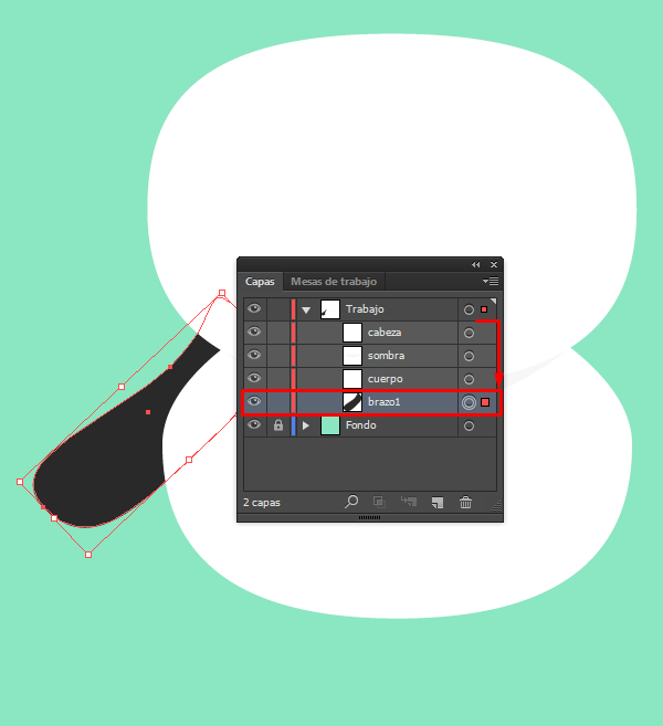 Crea un oso panda en Illustrator step-i-1