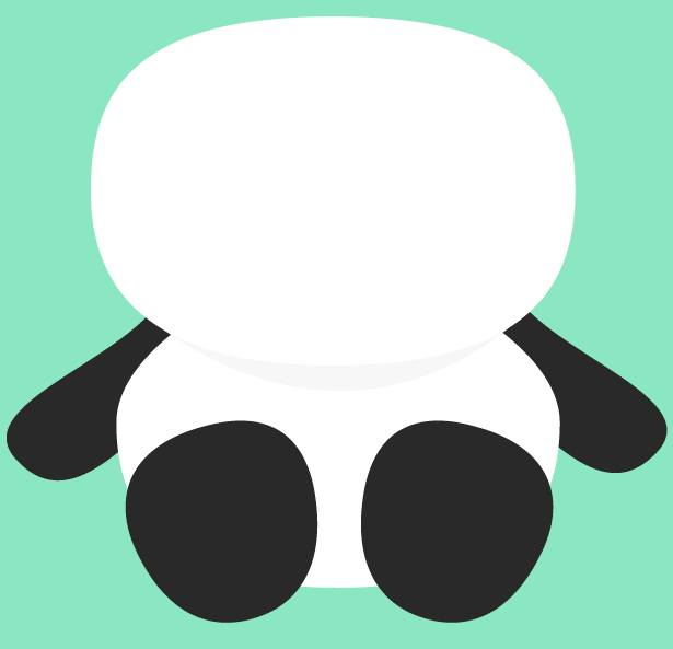 Crea un oso panda en Illustrator step-m-1