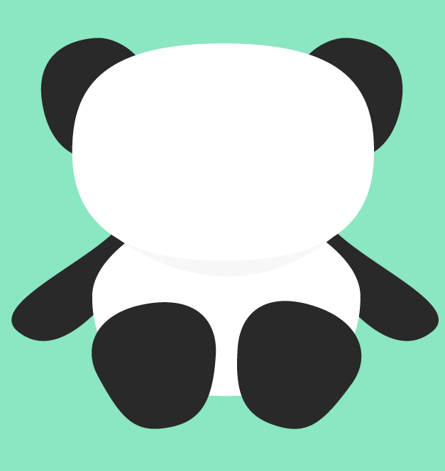 Crea un oso panda en Illustrator step-p1