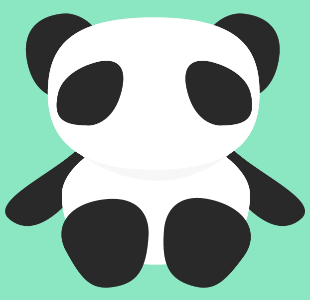 Crea un oso panda en Illustrator step-r1