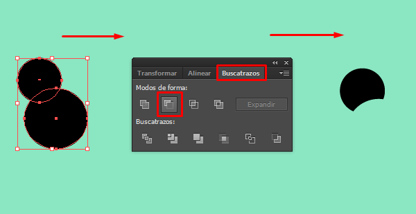 Crea un oso panda en Illustrator step-s1