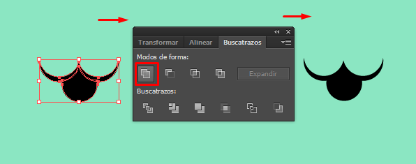 Crea un oso panda en Illustrator step-y1