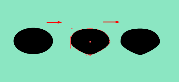 Crea un oso panda en Illustrator step-z2