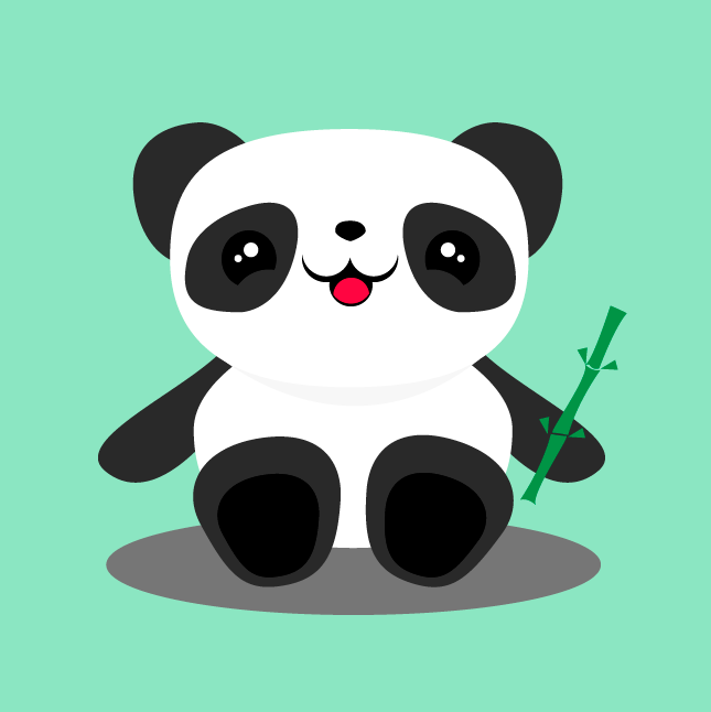 Crea un oso panda en Illustrator step-z7