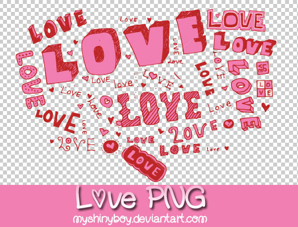 Love Text PNG