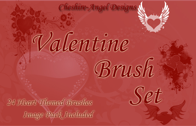 Valentine Brush Set