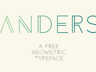 Descarga Fuente Anders Free Font