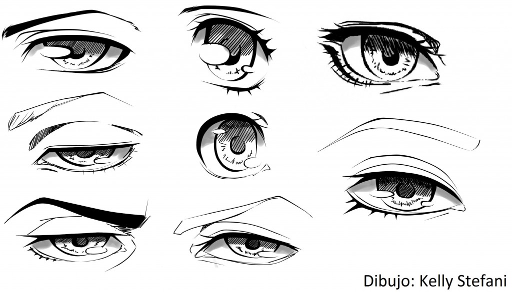 tipos de ojos anime 