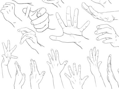 Como dibujar manos paso a paso  (manga)