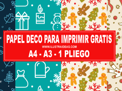 Papeles Deco Navidad para Imprimir