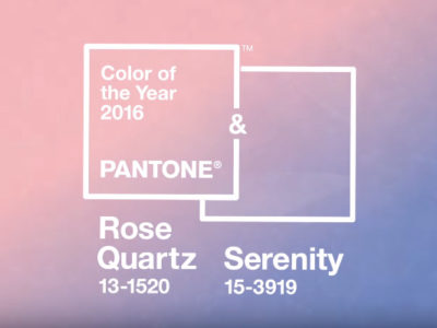 Pantone color del año 2016 Rose Quartz y Serenity