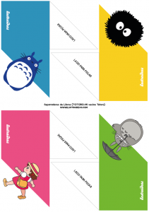 separadores de libros -mi vecino totoro