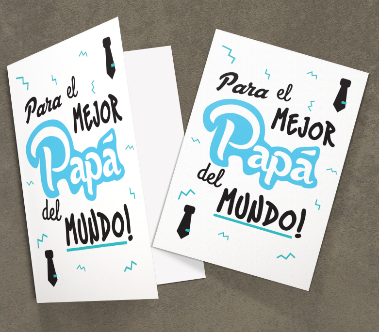 TARJETA PARA EL MEJOR PAPA DEL MUNDO