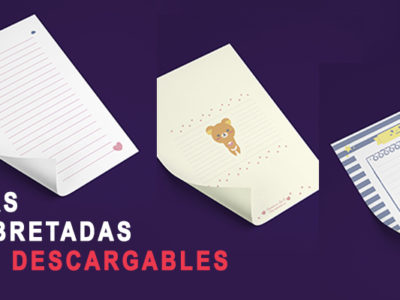 Hojas membretadas cute