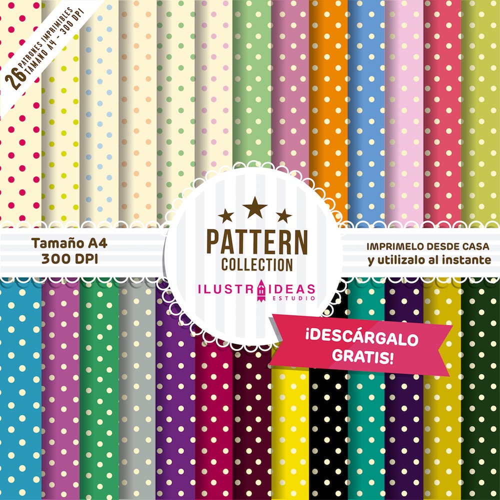 Pattern Collection imprimibles, hojas con patrones imprimibles