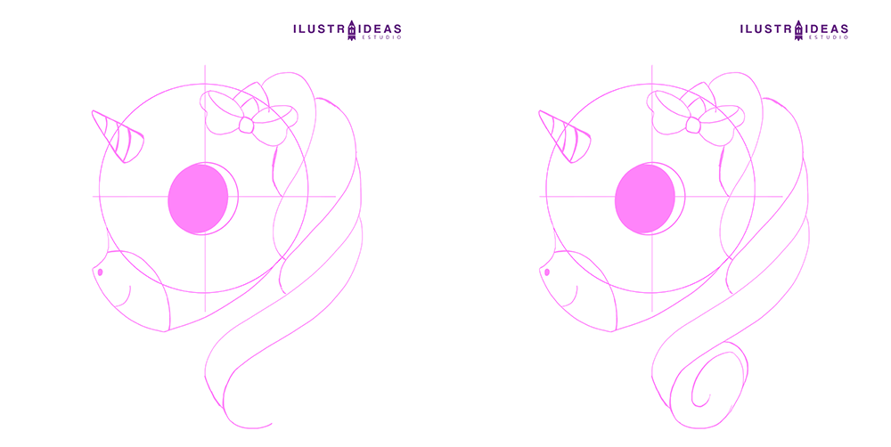 Dibuja un unicornio paso a paso