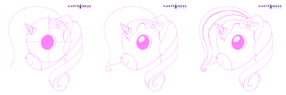 Dibuja un unicornio paso a paso