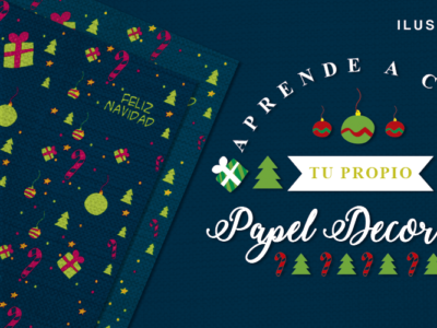 Crea tu propio papel decorativo navideño