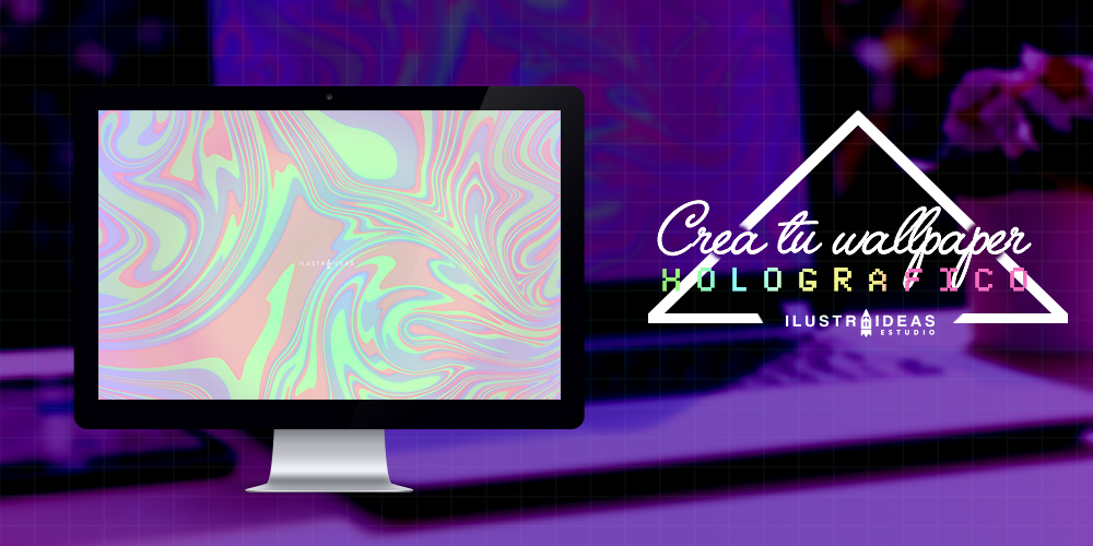 Crea wallpaper efecto holográfico