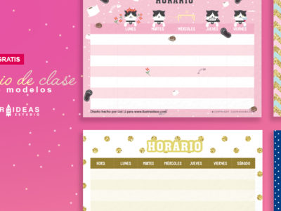 Horario de clase ¡descarga e imprime!