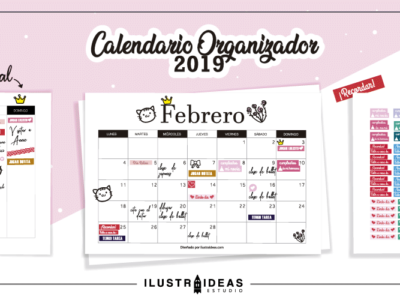 Calendario organizador 2019