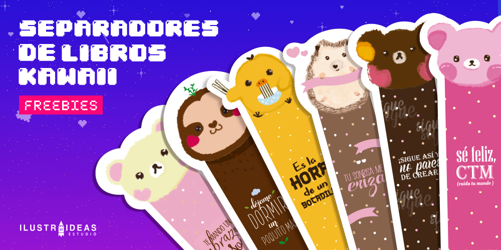 Separadores_de_libros_kawaii_post