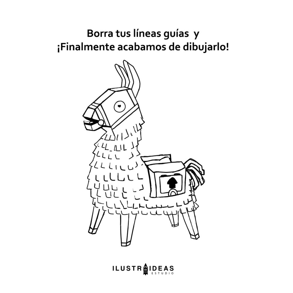 Dibuja la Llama piñata de Fortnite