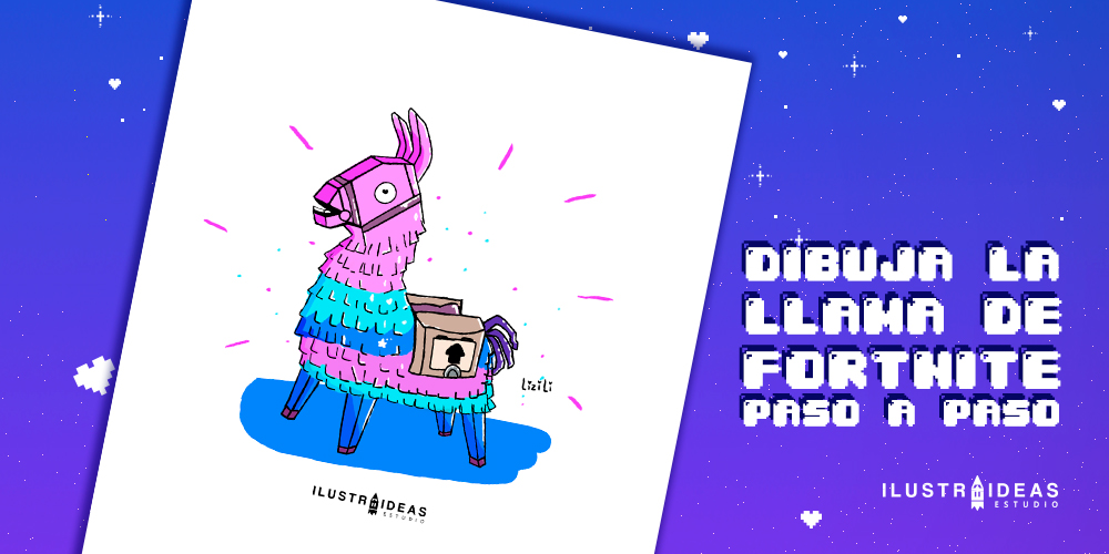 Dibuja la llama piñata de Fortnite