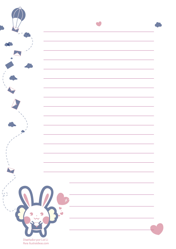 hoja de diseño cute