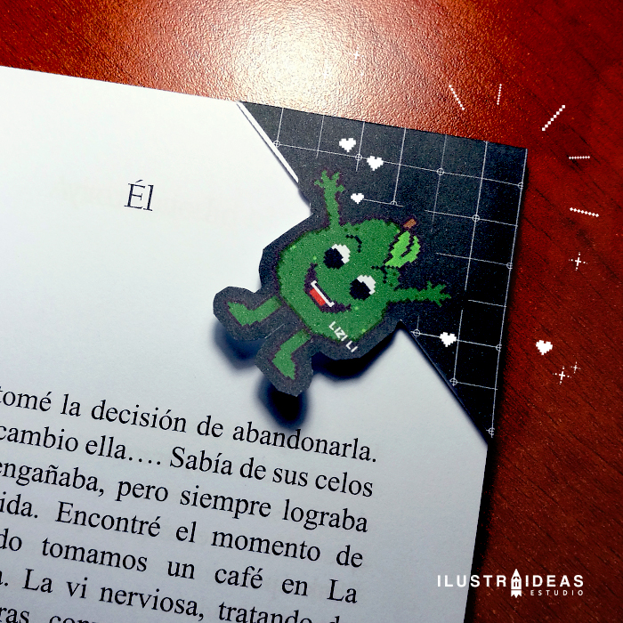 Separadores de libros de la palta emocionada