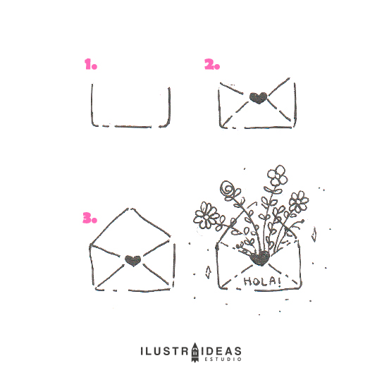 8 dibujos fáciles para principiantes_carta_flowers