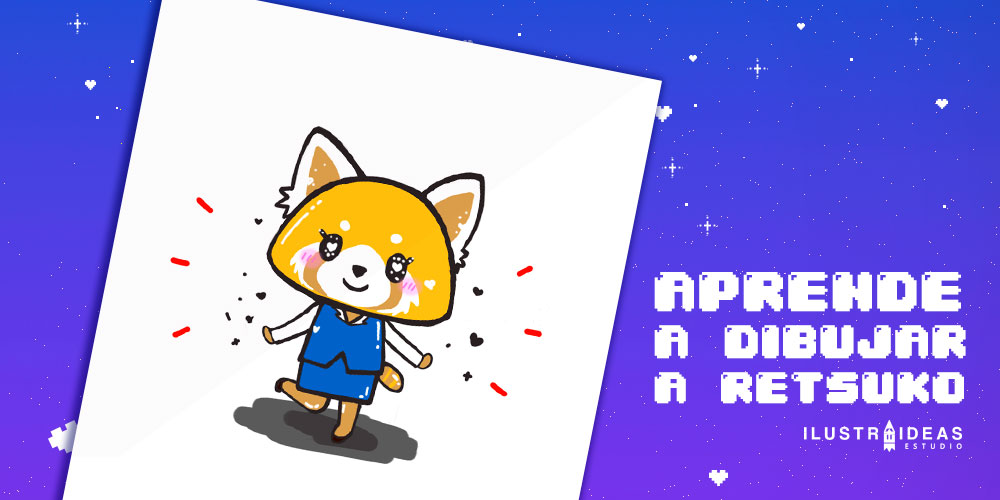 ¿Cómo dibujar a Retsuko de Aggretsuko? - Ilustraideas