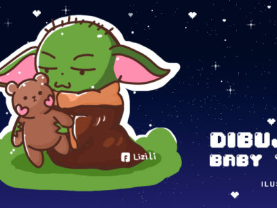 Cómo dibujar a Baby Yoda
