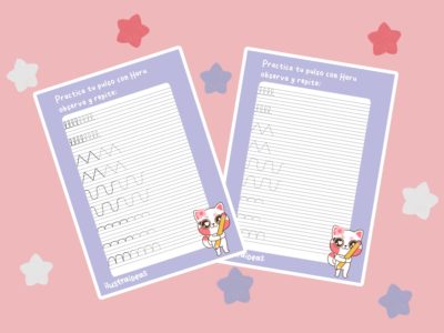 Ejercicio Caligrafía Infantil N°1 Trazos