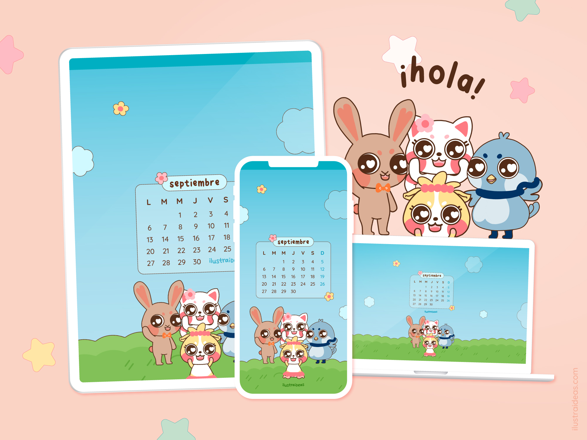 Calendario Wallpaper de septiembre