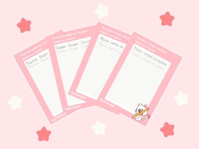 Ejercicio Caligrafía Infantil N°5 Palabras y Frases