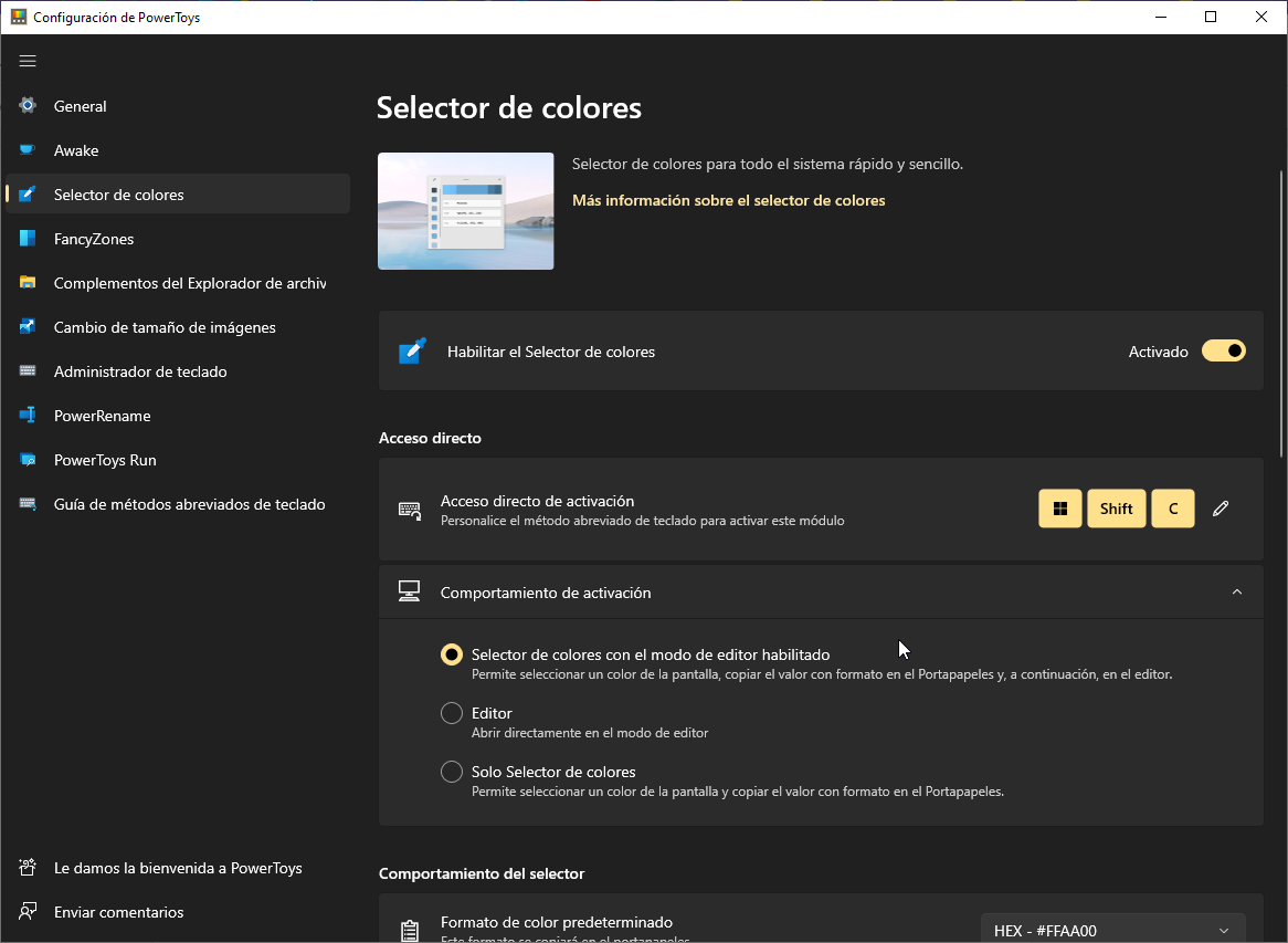 Como saber que colores usa una web o imagen con Powertoys