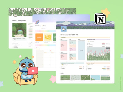 Notion: 6 plantillas kawaii para organizarte
