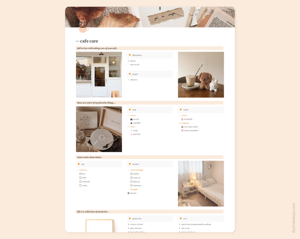 Notion: 6 plantillas kawaii para organizarte