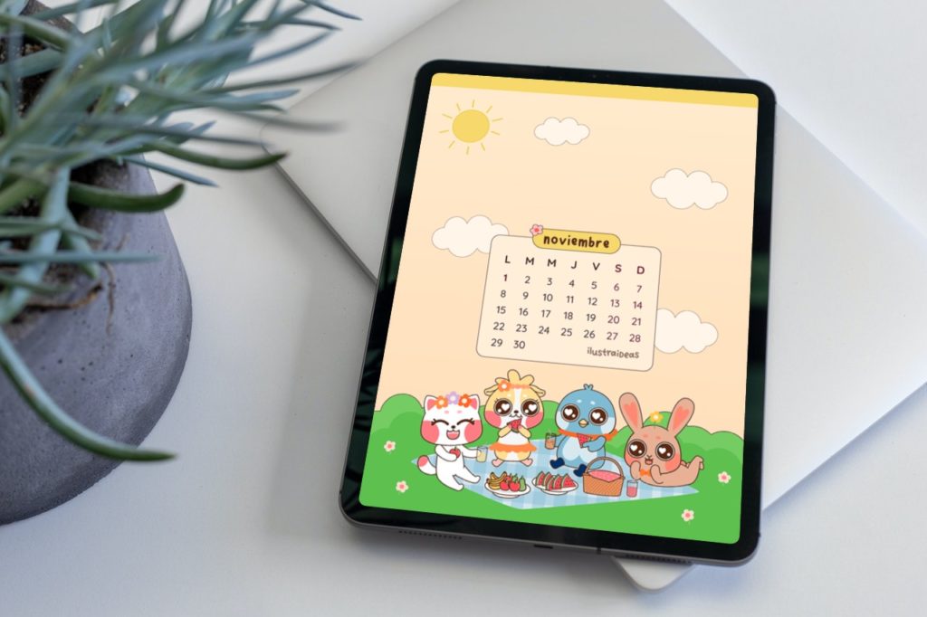 Calendario wallpaper de noviembre 2021