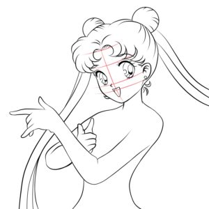 dibujando a sailor moon
