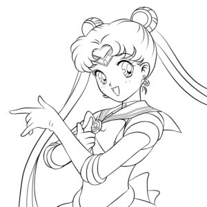 dibujando a sailor moon
