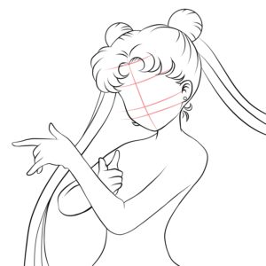 dibujando a sailor moon