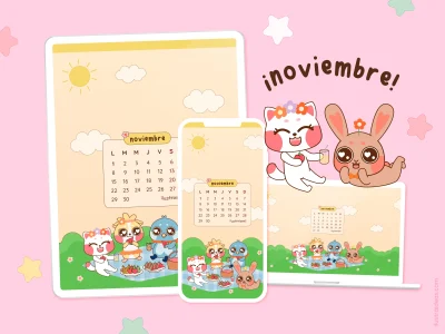 Calendario wallpaper de noviembre 2021