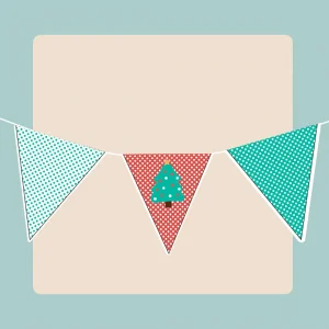 Banderines Navideños